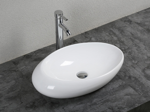 Liri Washbasin 58X37 H15 Ceramic Glossy White