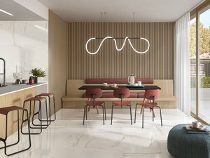 Luxor Gold Full Lapped Calacatta Marble Effect Porcelain Tile 60X60