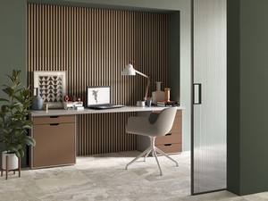 Decorative Panel Mikado Walnut 520X1500 In Brown Wooden Slats