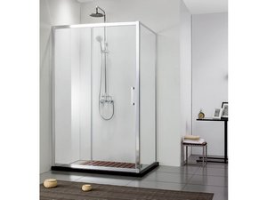 Neptum 1 Sliding Door Shower Enclosure 80X120
