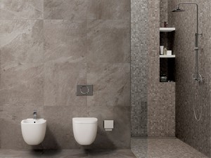 Mosaik Absolute Grey 30X30 Feinsteinzeug Schieferoptik Grau