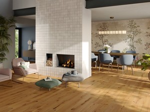 Brushed And Varnished Rustic Parquet Plank - Trail Oak