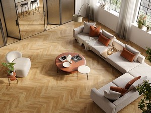 Herringbone Light Oak Floor - Viatortona Naturale