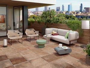 Fornace Cotto Xout 60X60 Rectified Terracotta Effect Outdoor Tile